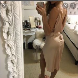 Nude ‘Coco’ Satin House of CB Dress